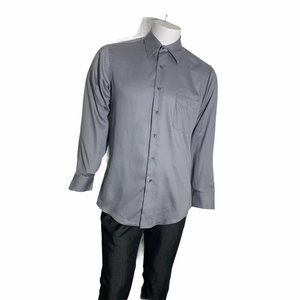 Geoffrey Beene Mens Medium Fitted Dress Shirt Lpng